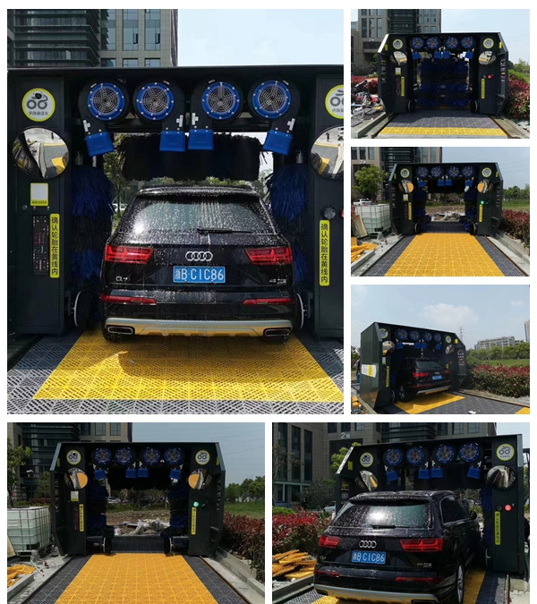 宁波—无人值守微信扫码洗车设备安装现场拍摄